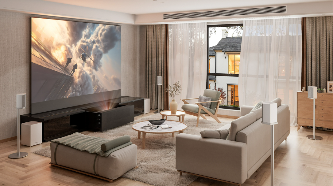 Wohnzimmer-Projektoren benötigen eine hohe Lumenhelligkeit.