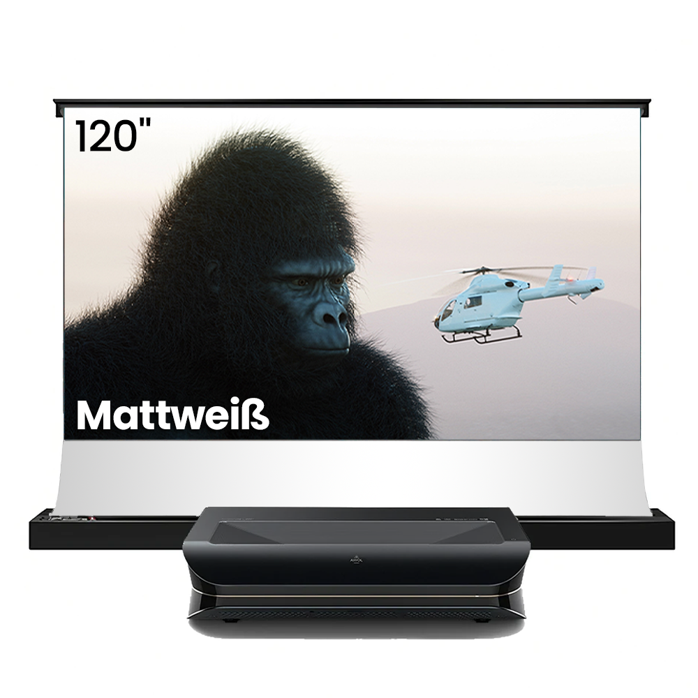 LTV-2500 + 100'' -120'' Matte white floor rising screen package