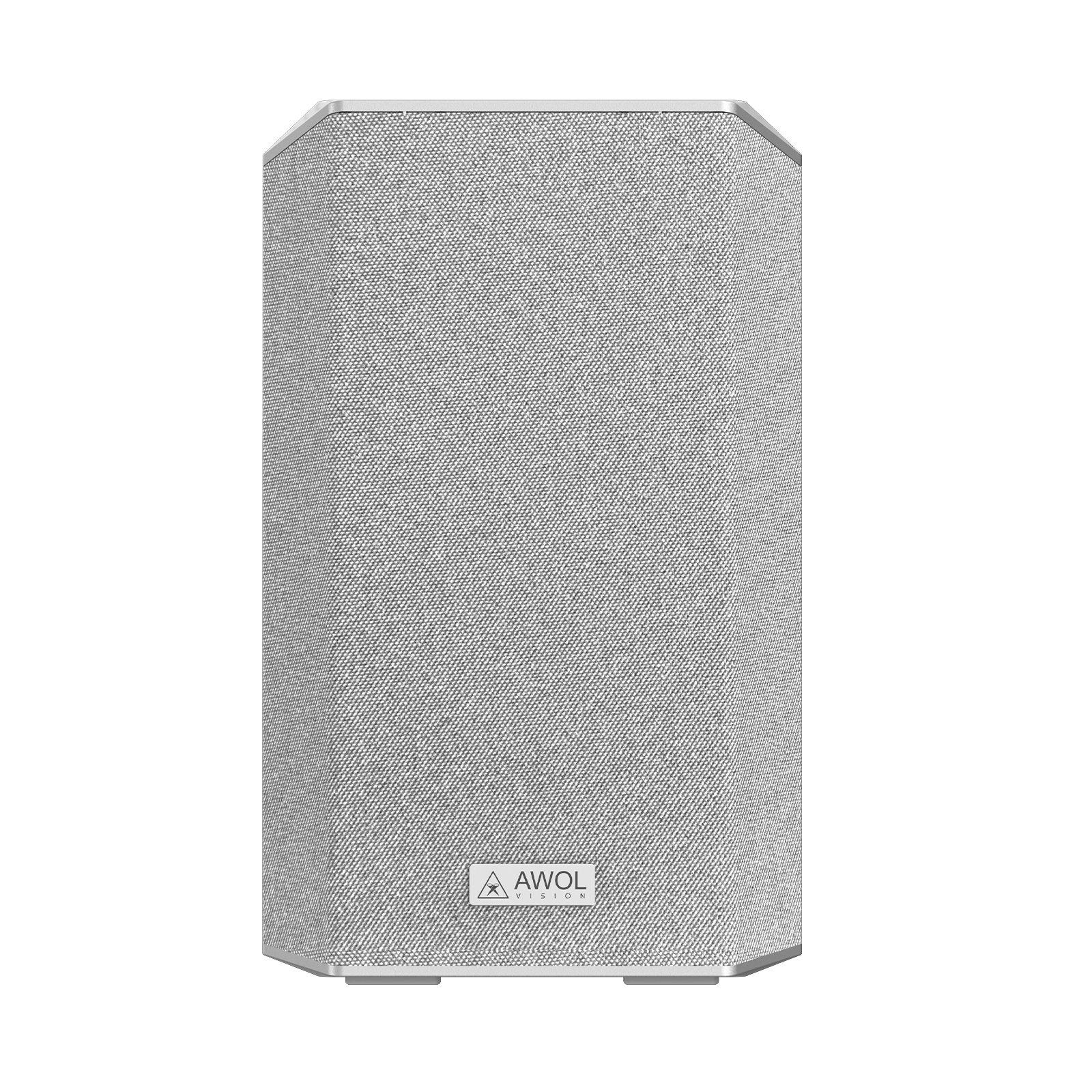 AWOL Vision kompakter Satellitenlautsprecher für kabelloses Surround‑Sound‑System im Heimkino.