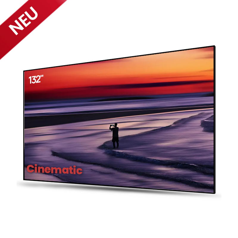 132 Zoll Cinematic ALR Leinwand von AWOL Vision – neue Generation der Ultrakurzdistanz Beamer Leinwände.