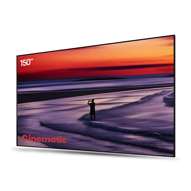 150 Zoll AWOL Vision Ultrakurzdistanz Beamer Leinwand mit hoher Kontrastwiedergabe und breitem Sichtwinkel.
