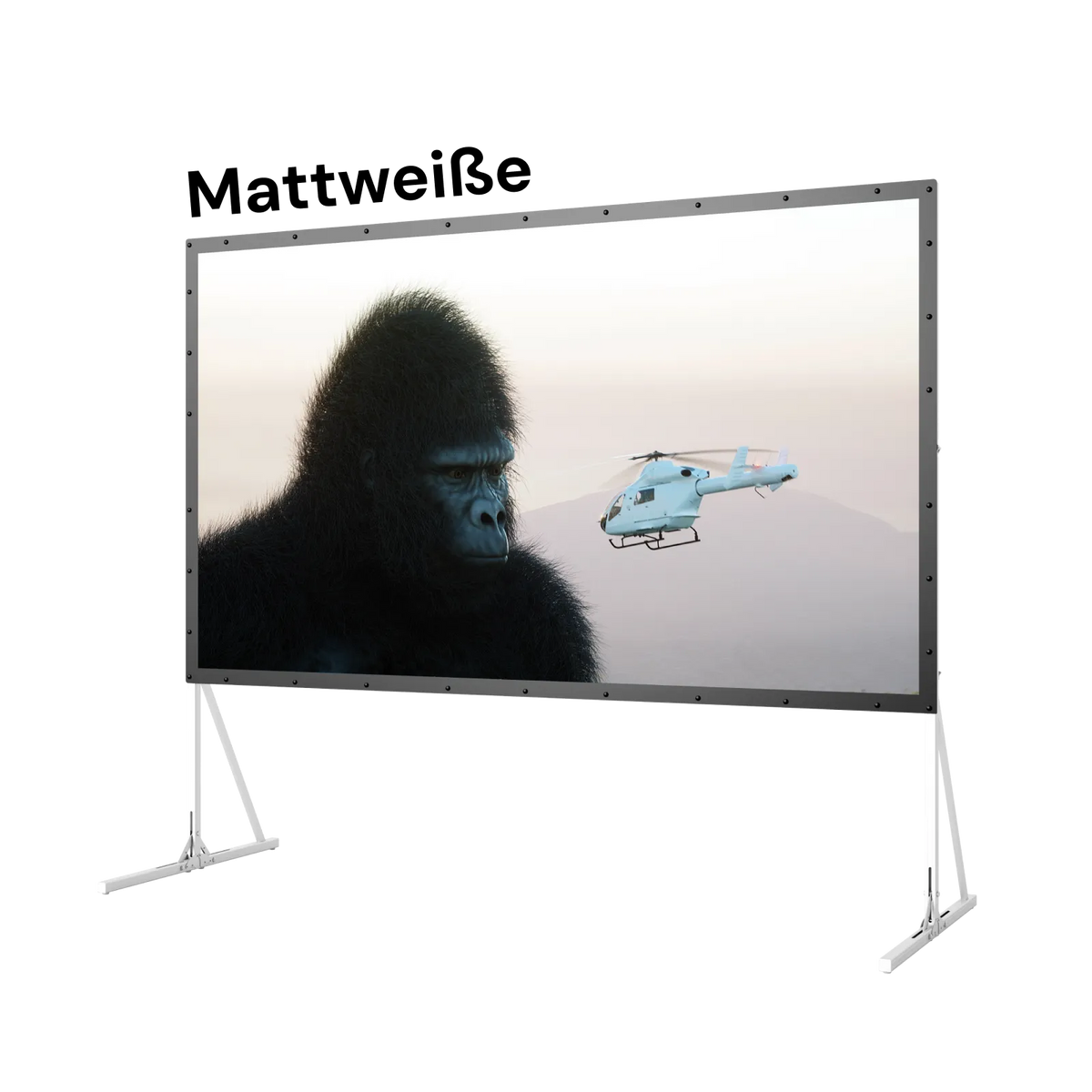 120''-200'' Awol Vision Tragbare faltbare Mattweiße Leinwand für den Außenbereich