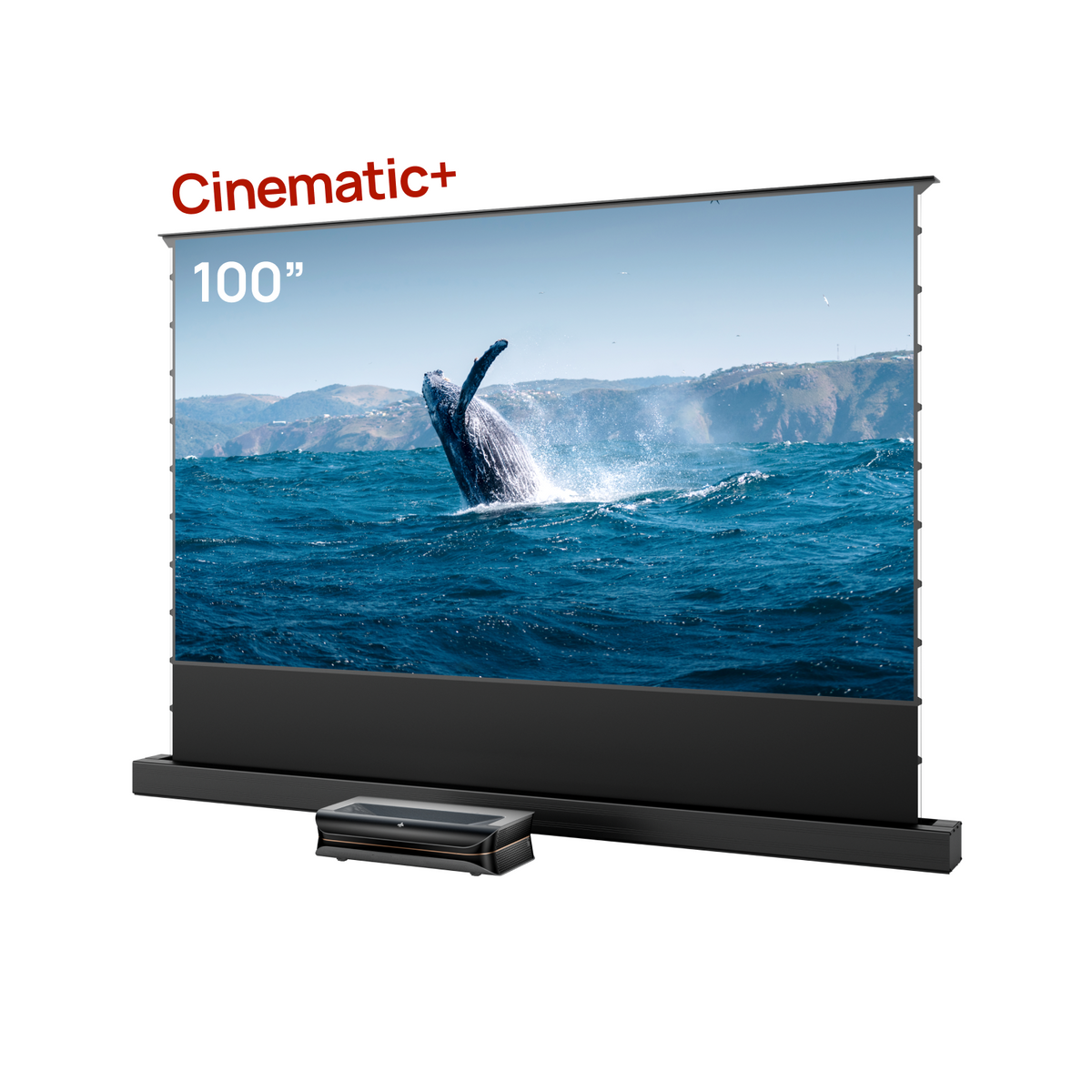 LTV-3500 Pro + 100'' -120'' Motorisierte bodenaufsteigende Projektorleinwand Paket