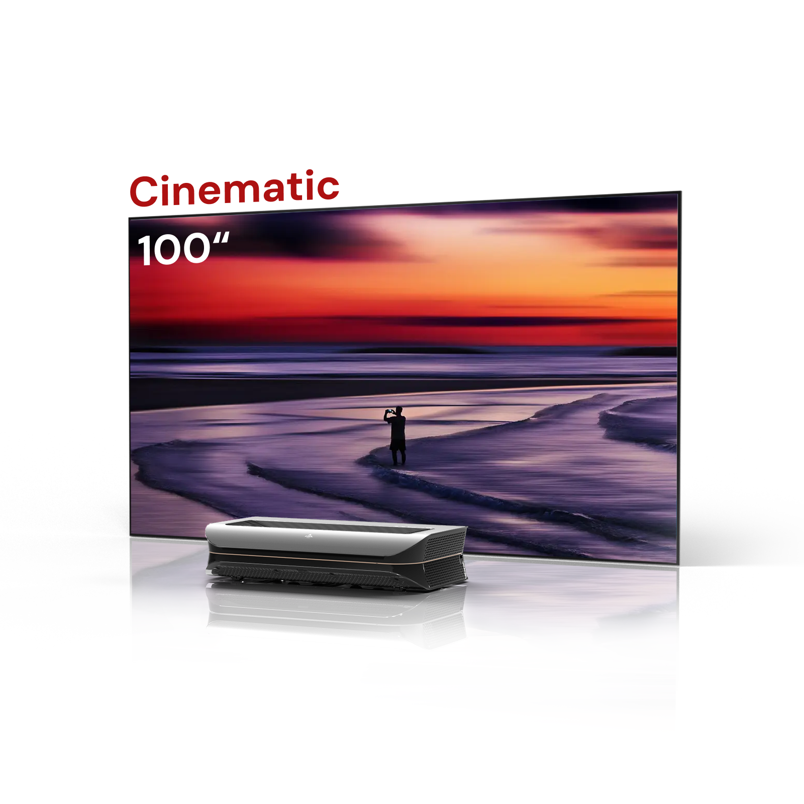 100 Zoll AWOL Vision LTV-3500 Pro kurzdistanz beamer set mit leinwand kaufen für gestochen scharfe Projektionen.