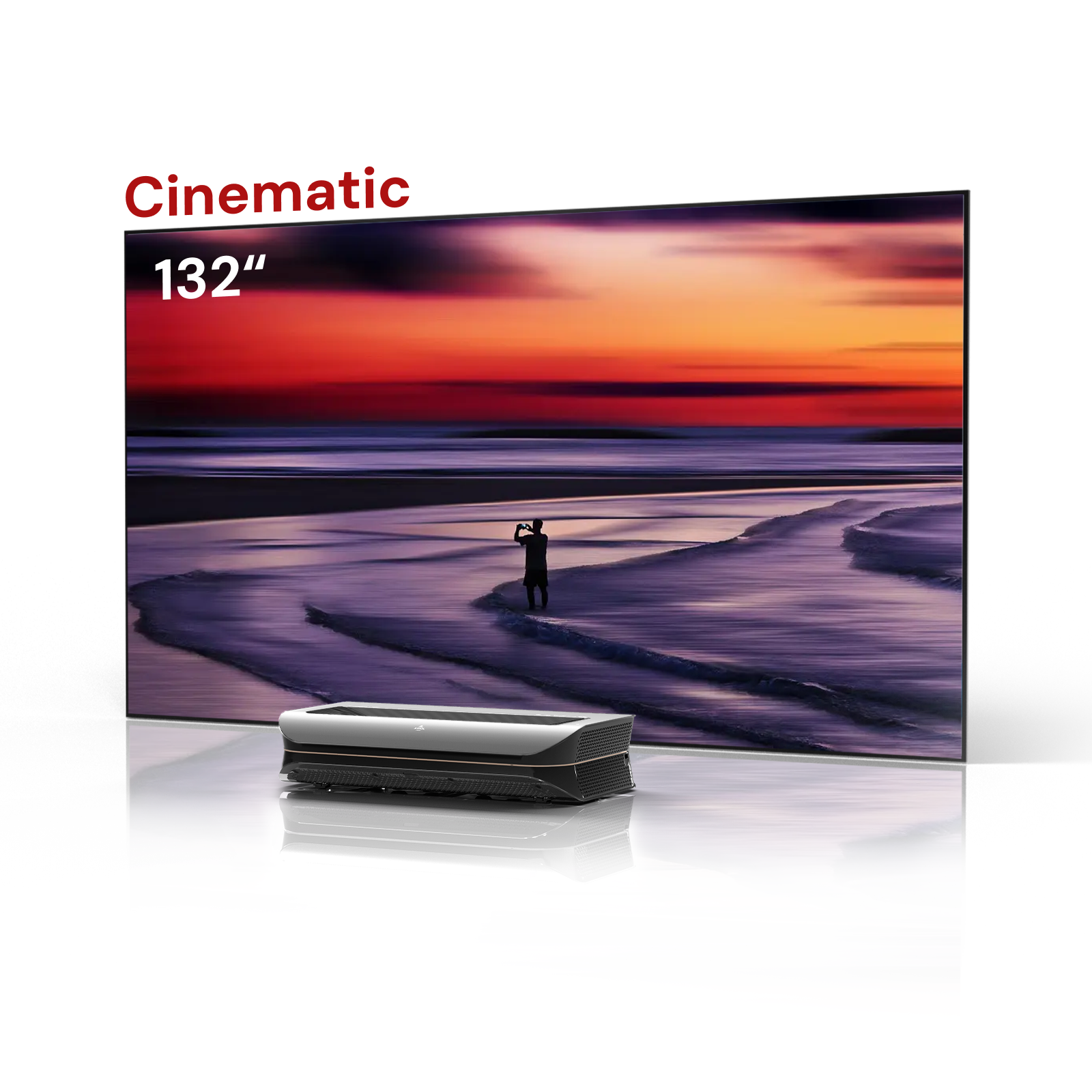 132 Zoll AWOL Vision LTV-3500 Pro kurzdistanz beamer set mit leinwand kaufen für maximale Bildgröße.