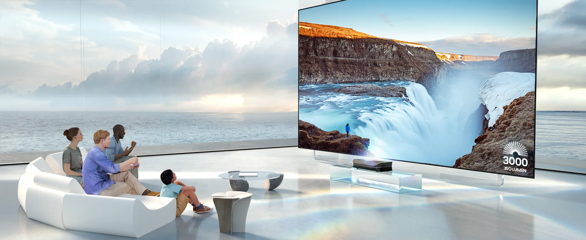 Nahezu perfekte Schärfe bis 150 Zoll Bilddiagonale mit dem LTV-3500 Pro 4K Laser-Beamer.