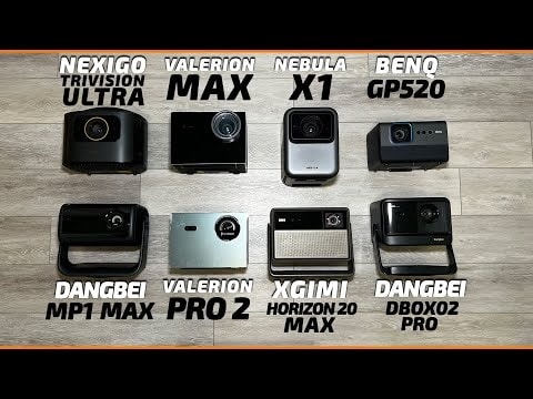 Ultimativer 4K-Laserprojektor-Test 2025: Valerion MAX, XGIMI, Nebula, Dangbei, Nexigo, BenQ