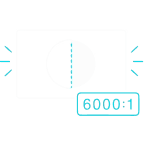 6000:1 natives Kontrastverhältnis