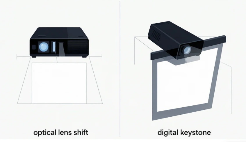 Beamer Lens Shift: Bild ausrichten, ohne den Projektor zu versetzen
