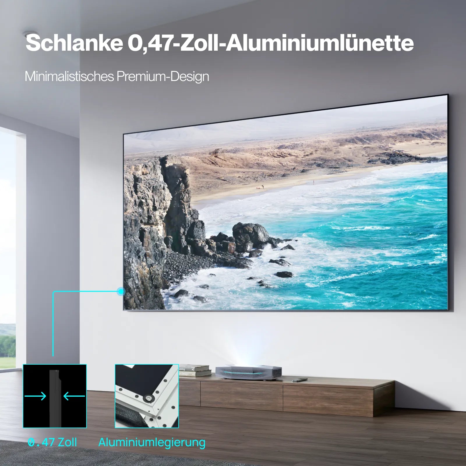 120''-150'' Next-Gen Tageslicht Fresnel ALR Leinwand