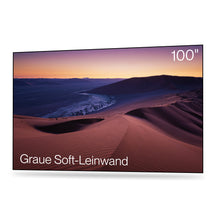 100''–200'' CineContrast Fixed-Frame-Leinwand in Soft-Grau