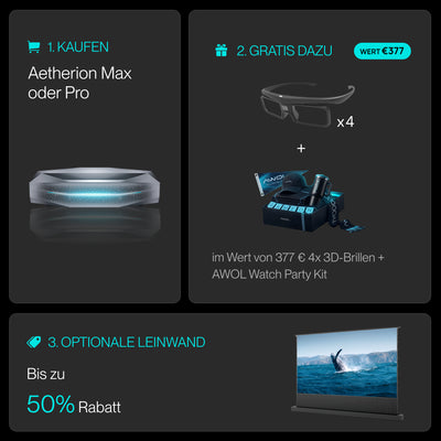 Aetherion Max 4K RGB-Laser UST-Projektor Hover