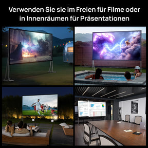 120‘’-200‘’ Awol Vision Tragbare faltbare Mattweiße Leinwand für den Außenbereich