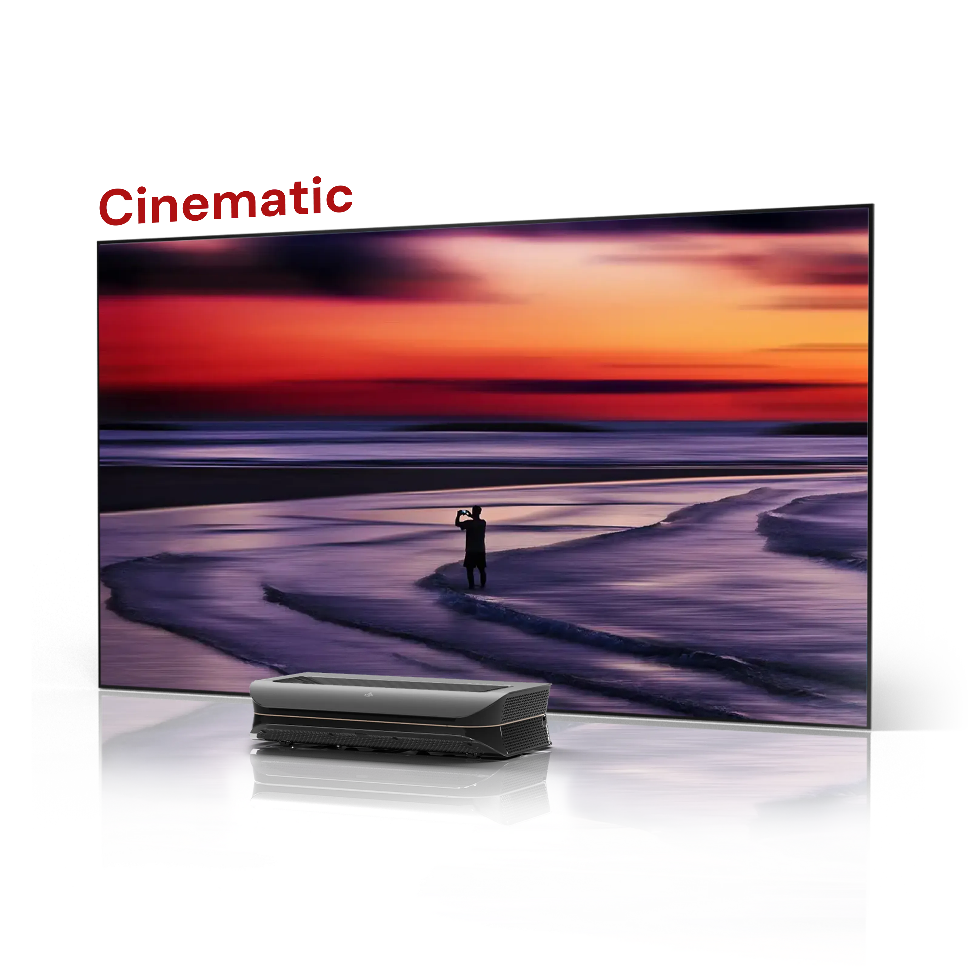 LTV-3000 Pro + 100''-132'' Cinematic ALR Leinwand Paket