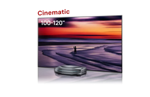 AWOL Vision Aetherion Max 4K RGB ultra-short-throw projector with 100–120 inch cinematic screen for a big home theater experience.