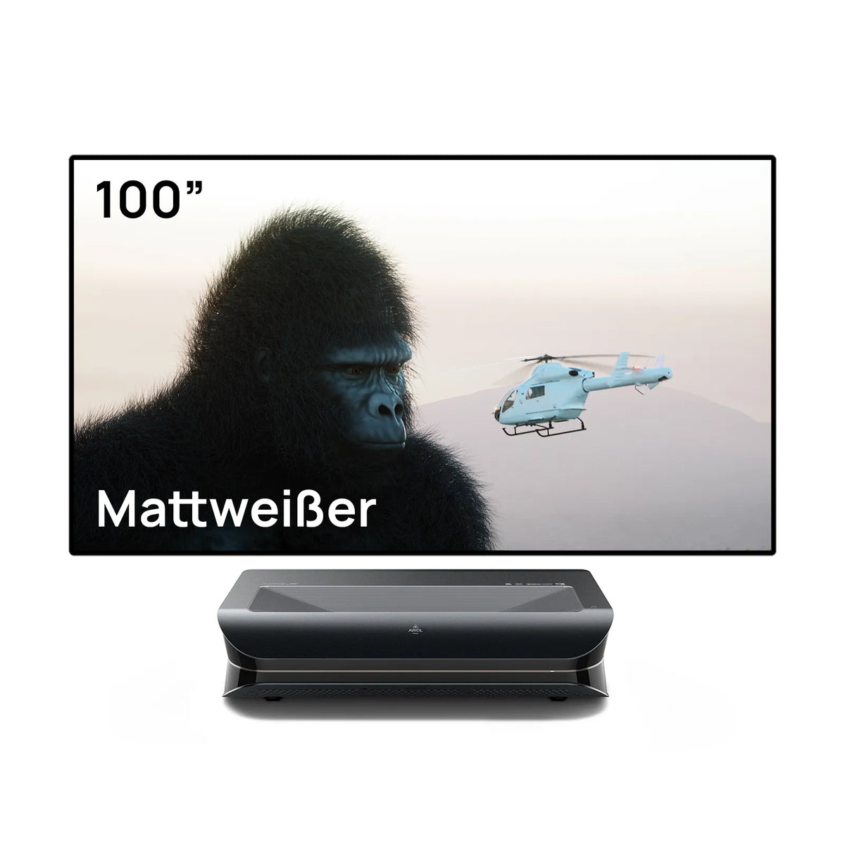 LTV-3500 Pro + 100''-120'' Mattweißer Leinwand
