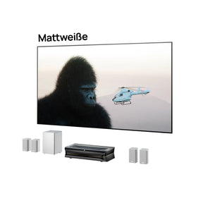 LTV-3000 Pro + 100''-120'' Mattweißer Leinwand + ThunderBeat
