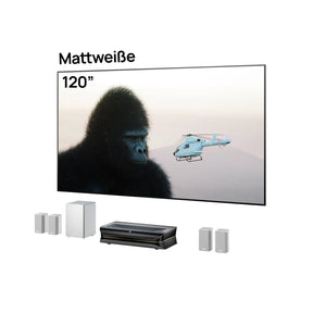 LTV-3000 Pro + 100''-120'' Mattweißer Leinwand + ThunderBeat