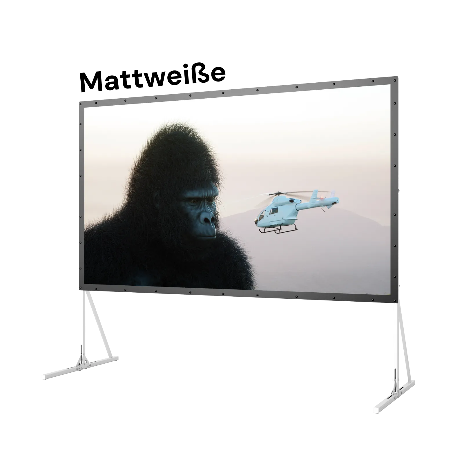 120‘’-200‘’ Awol Vision Tragbare faltbare Mattweiße Leinwand für den Außenbereich