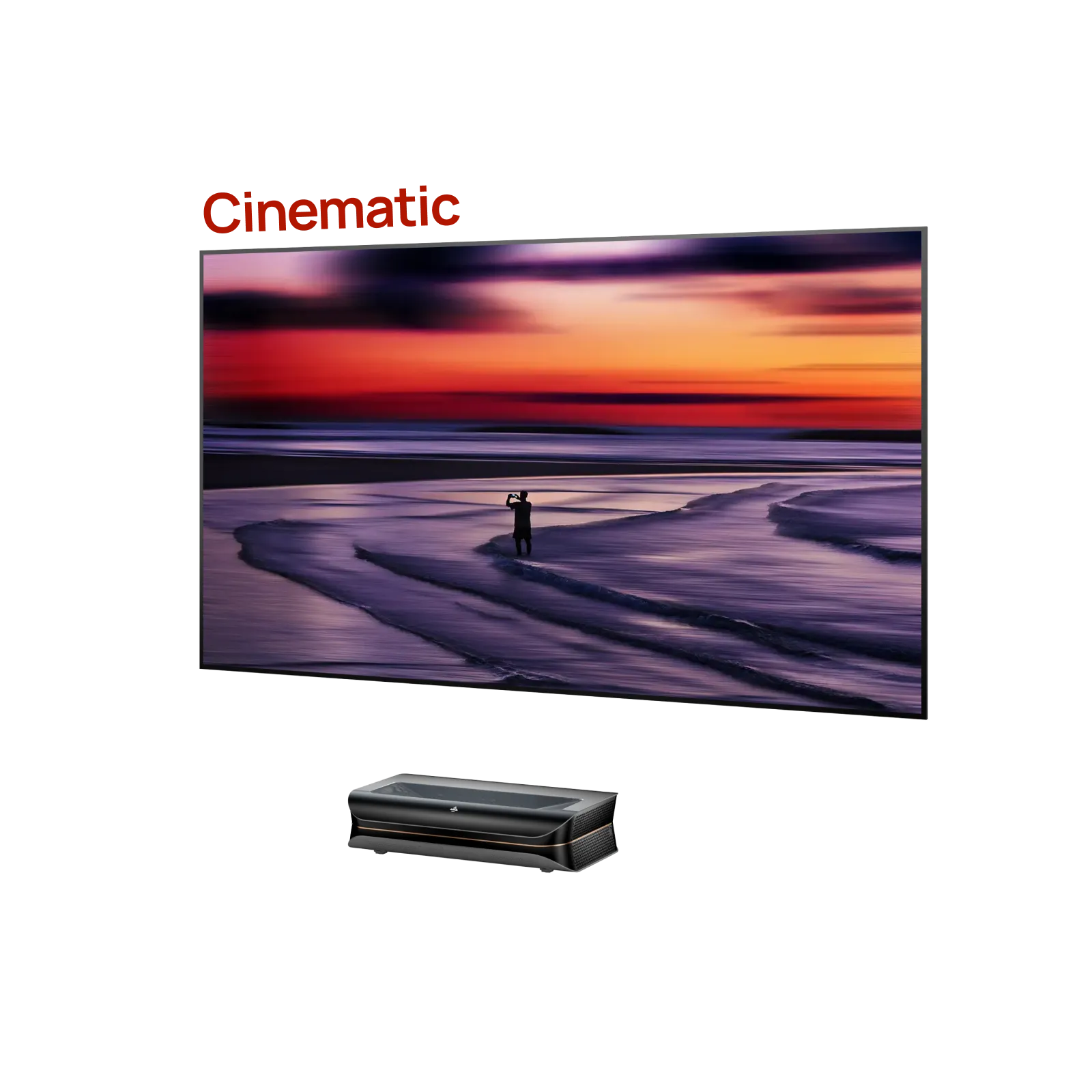 LTV-3000 Pro + 100''-132'' Cinematic ALR Leinwand Paket