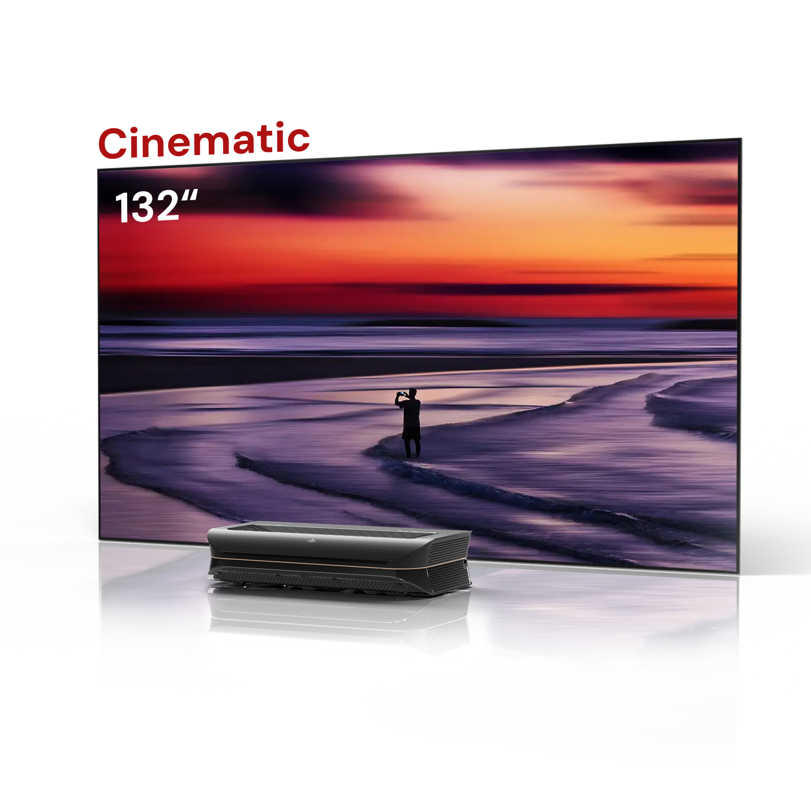 LTV-3000 Pro + 100"-132" Cinematic ALR Screen Package