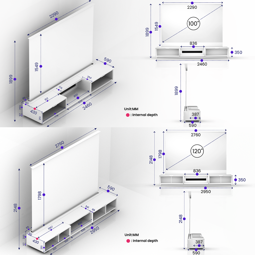 AWOL Vision Vanish Laser-TV – NUR DER SCHRANK